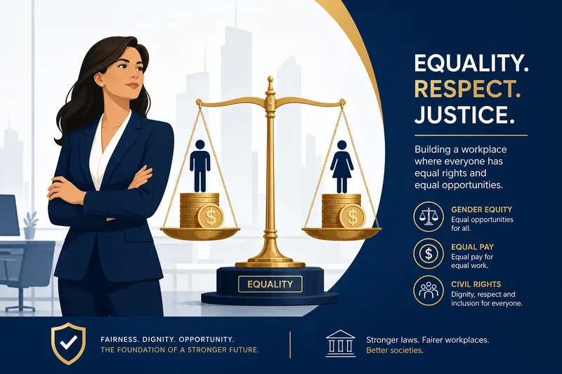Gender Equity and Civil Rights Illustration
