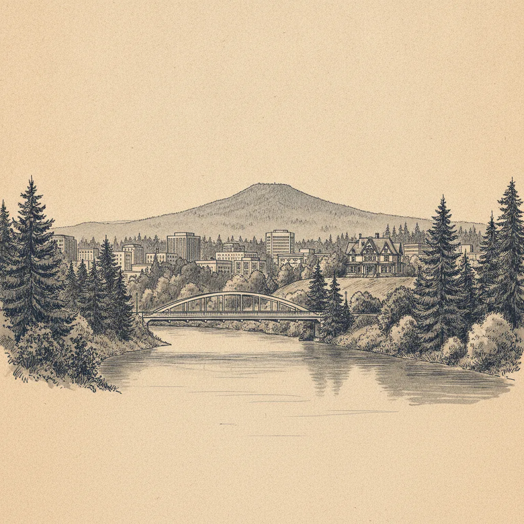 Eugene skyline