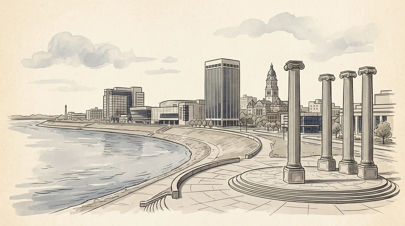 Evansville skyline