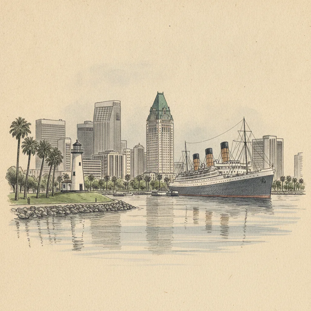 Long Beach skyline